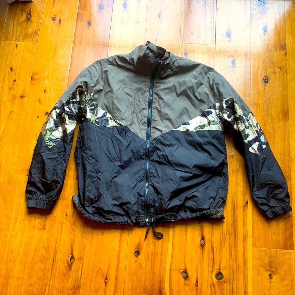12th Gold Camo stripe windbreaker